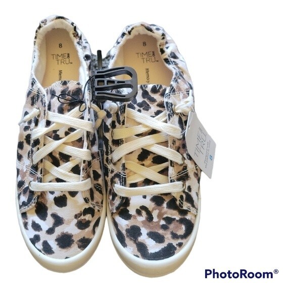 Time and Tru Shoes - TIME&TRU AMINAL PRINT SLIP ON SHOES W MEMORY FOAM - 8